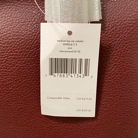 🆕✨ NEW KATE SPADE ♠️ MEDIUM TOP ZIP SATCHEL - Picture 5 of 5